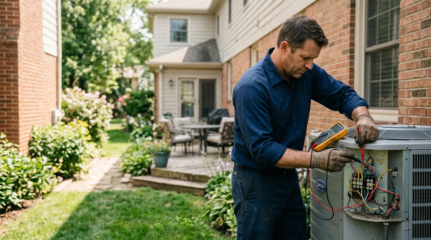 HVAC technician working near Bluemont, VA